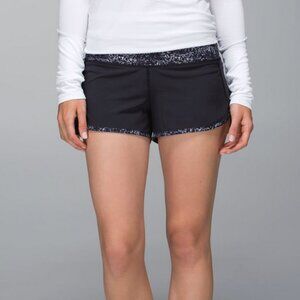 Lululemon Run: Speed Short *4-way Stretch Size 6, Black